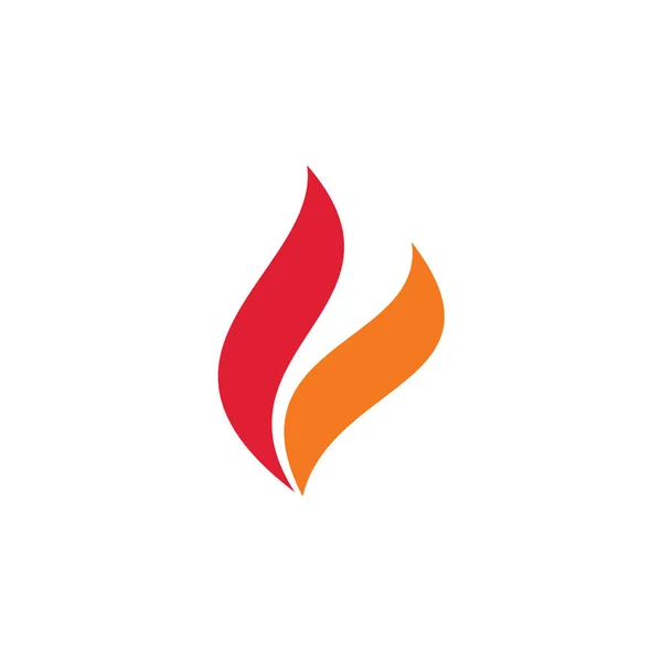 Φλόγα Φλεγόμενα Λογότυπο Φορέα — Διανυσματικό Αρχείο