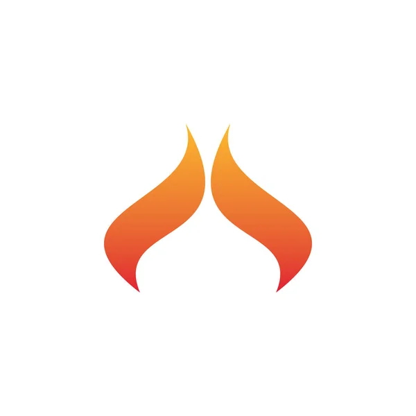 Logotipo Vector Flamejante Chama — Vetor de Stock