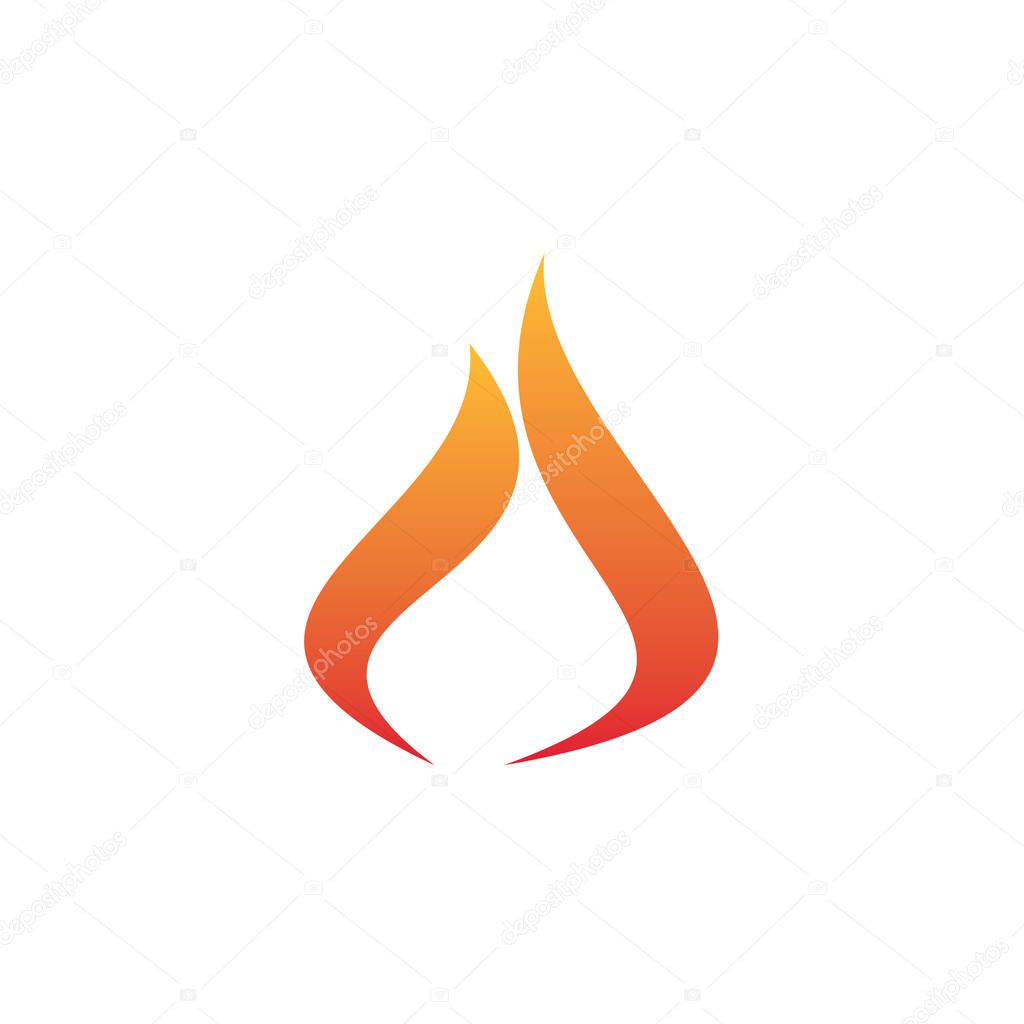 Flame flaming vector logo