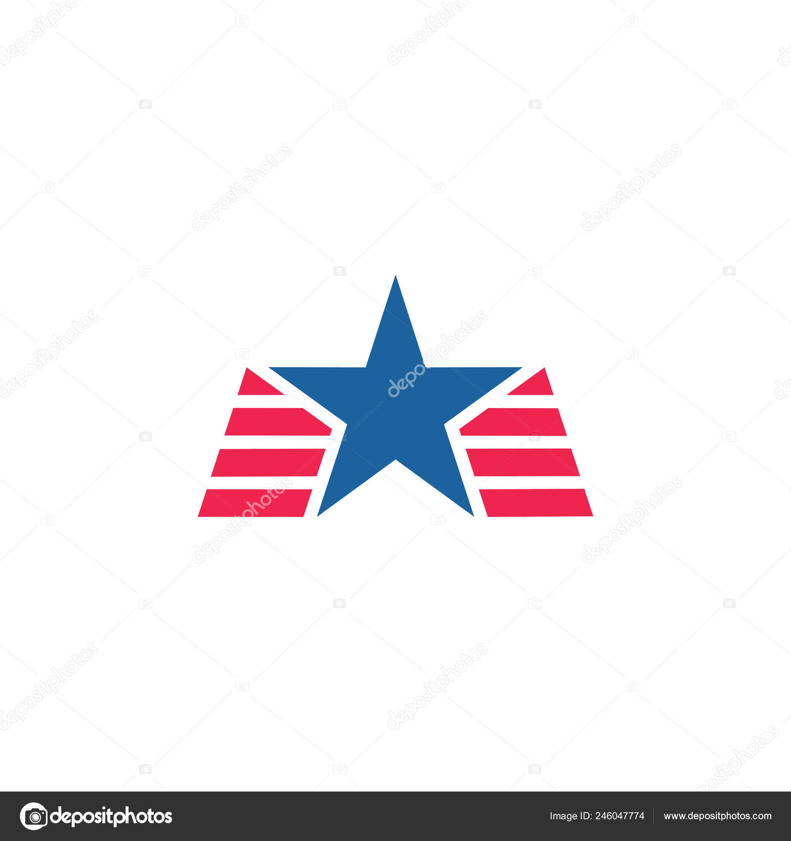 Design Star Logo Vector Stock Vector by ©Acongraphic 246047774