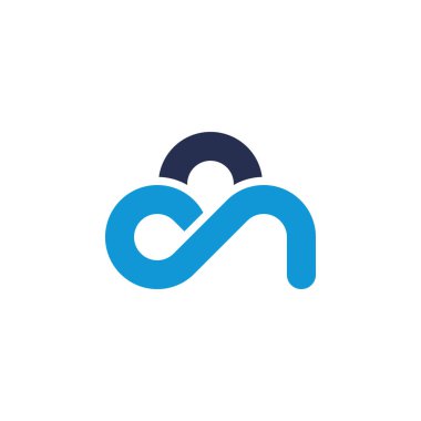 Bulut vektör logo iş için uygun