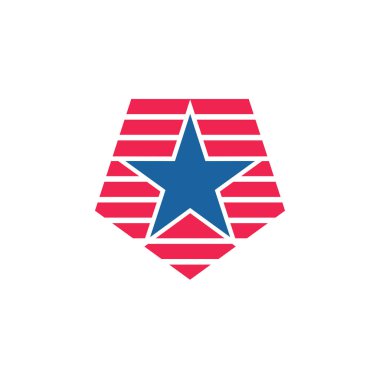 Tasarım yıldız logo vektör