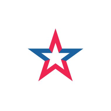 Tasarım yıldız logo vektör