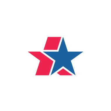 Tasarım yıldız logo vektör