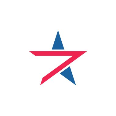 Tasarım yıldız logo vektör