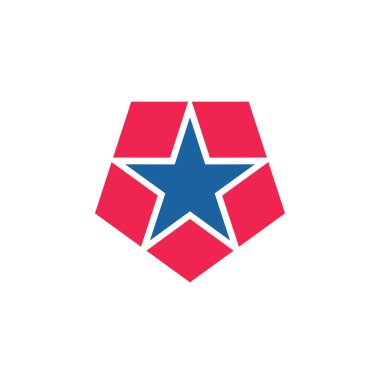 Tasarım yıldız logo vektör