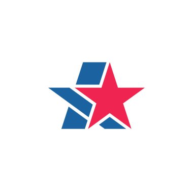 Tasarım yıldız logo vektör