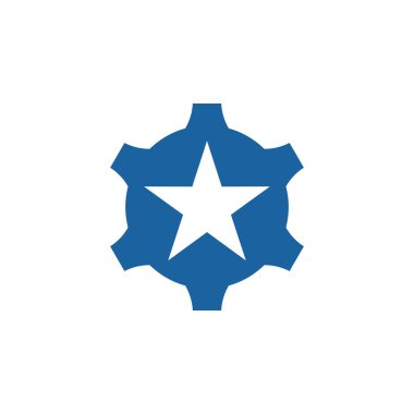 Tasarım yıldız logo vektör