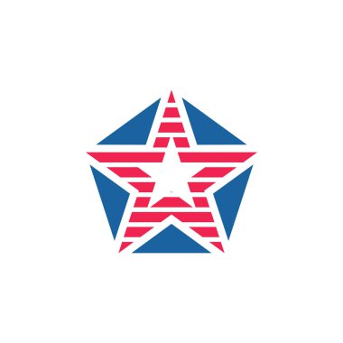 Tasarım yıldız logo vektör