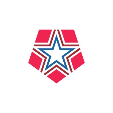 Tasarım yıldız logo vektör