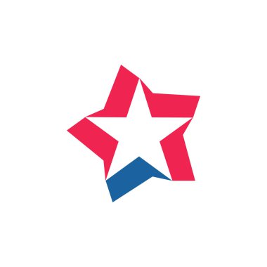 Tasarım yıldız logo vektör