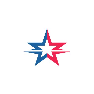 Tasarım yıldız logo vektör