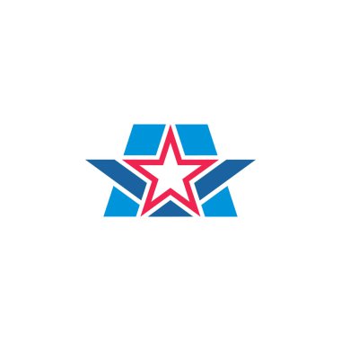 Tasarım yıldız logo vektör