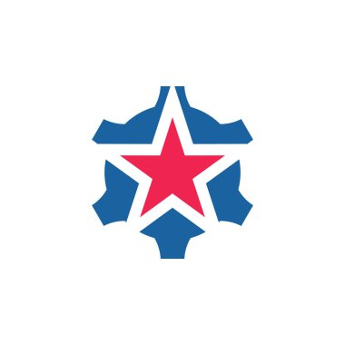Tasarım yıldız logo vektör