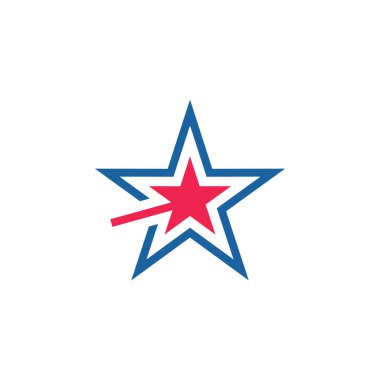Tasarım yıldız logo vektör