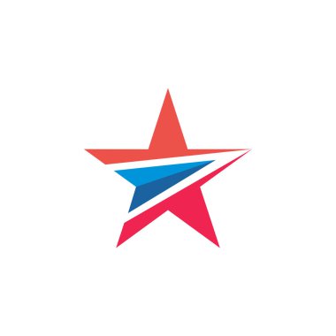 Tasarım yıldız logo vektör