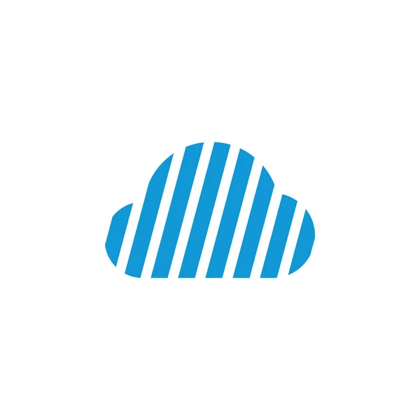 Wolk Vector Logo Geschikt Voor Zakelijke — Stockvector
