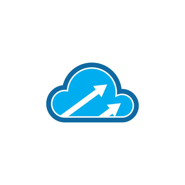 Wolk Vector Logo Geschikt Voor Zakelijke — Stockvector