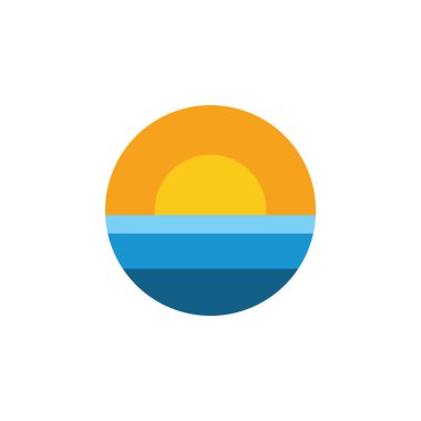 Deniz logo tasarlamak vektör