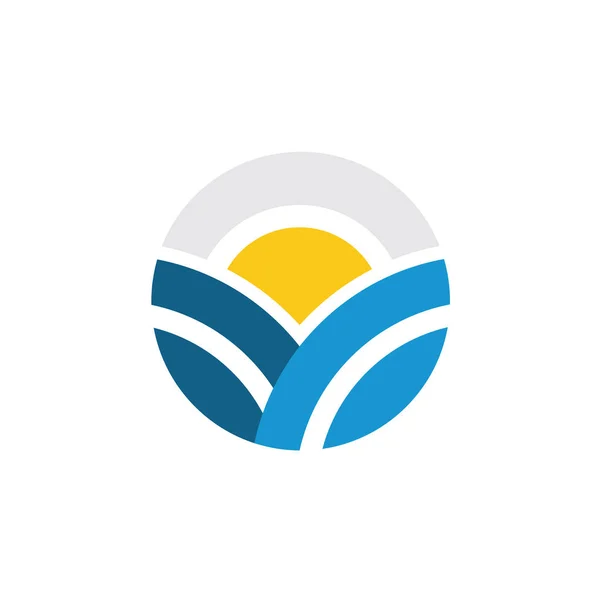 Sea Logo Design Vector — Stock Vector