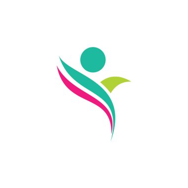 Sağlıklı spor logo vektör