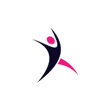 Sağlıklı spor logo vektör