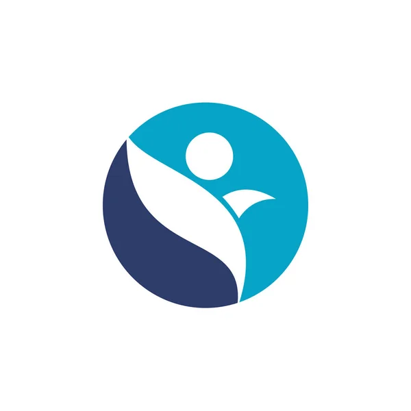 Vettore Del Logo Sportivo Sano — Vettoriale Stock