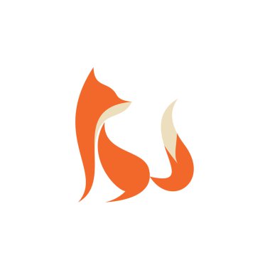 Hayvanlar vahşi fox logosu 