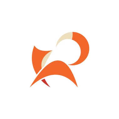 Hayvanlar vahşi fox logosu 