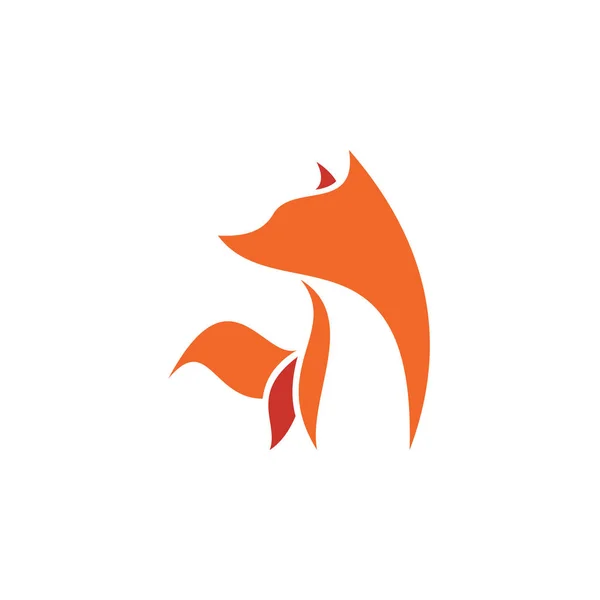 Animales Logo Zorro Salvaje — Vector de stock