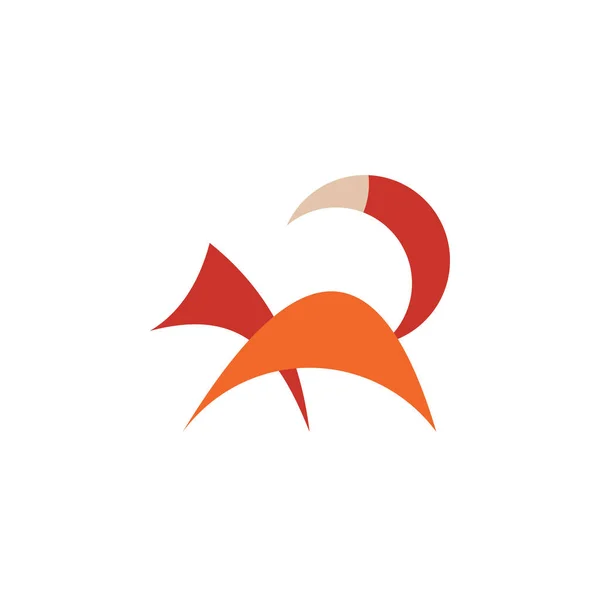 Логотип Дикої Лисиці Тварин — стоковий вектор
