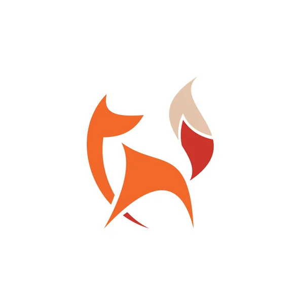 Логотип Дикої Лисиці Тварин — стоковий вектор
