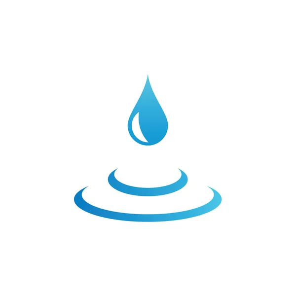 Natuur Water Splash Logo — Stockvector