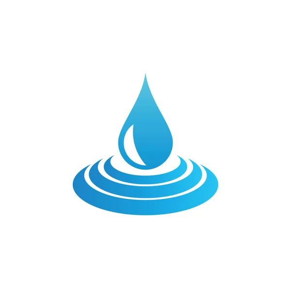 Natuur Water Splash Logo — Stockvector