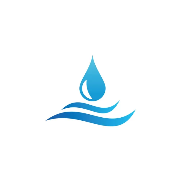 Natuur Water Splash Logo — Stockvector