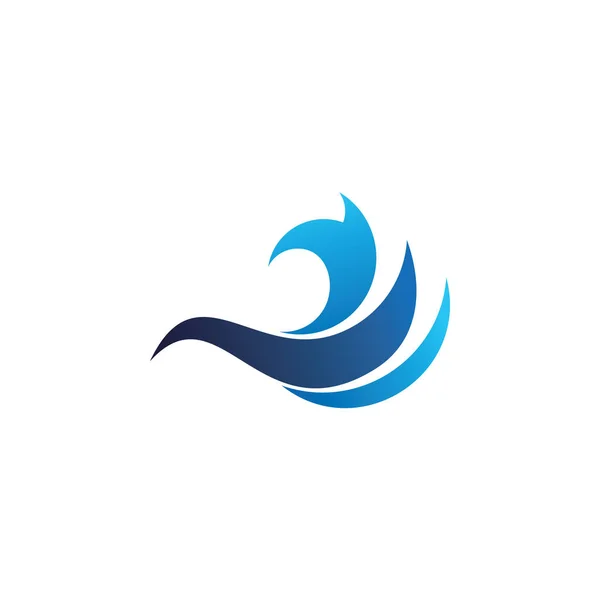 Natura Woda Splash Logo — Wektor stockowy
