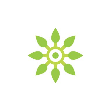 Yeşil ekoloji vektör logosu