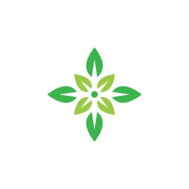 Yeşil ekoloji vektör logosu