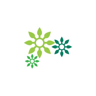Yeşil ekoloji vektör logosu