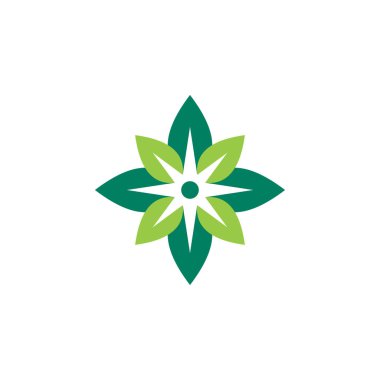 Yeşil ekoloji vektör logosu