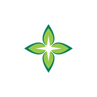 Yeşil ekoloji vektör logosu