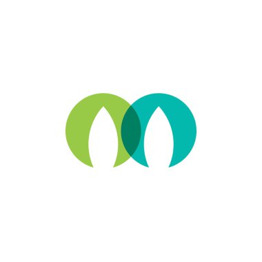 Yeşil ekoloji vektör logosu