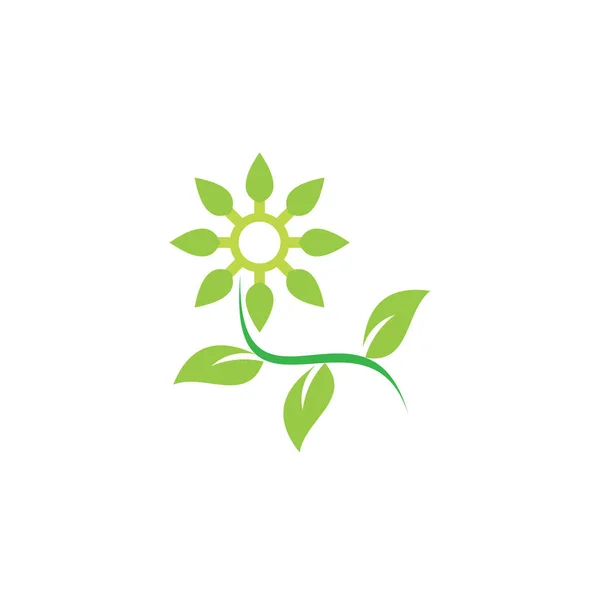 Logotipo Vector Ecologia Verde — Vetor de Stock