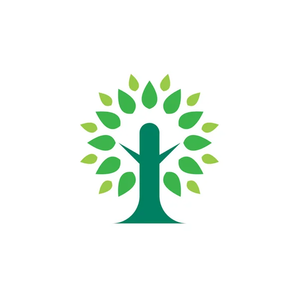 Grüne Ökologie Vektor Logo — Stockvektor