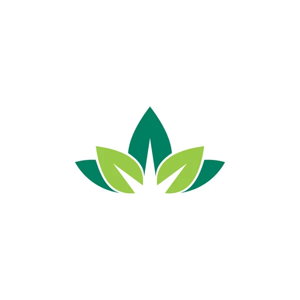 Zelená Ekologie Vektorové Logo — Stockový vektor