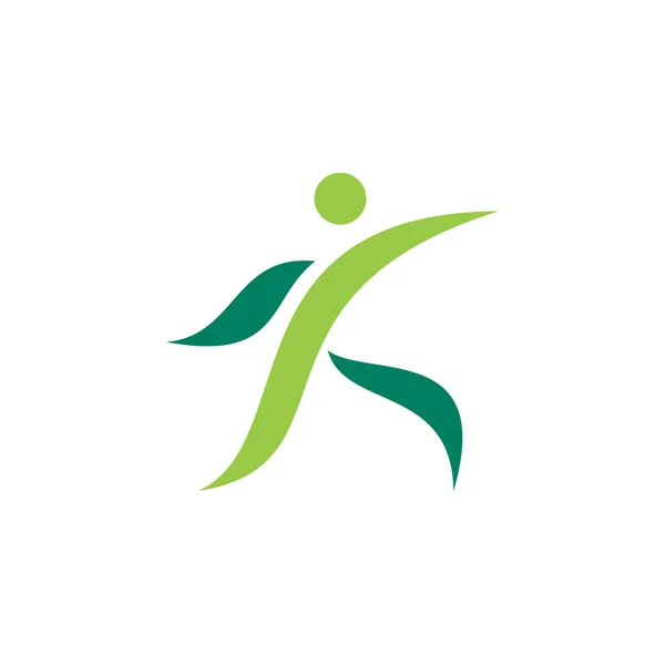 Logo Wektor Zielony Ekologia — Wektor stockowy