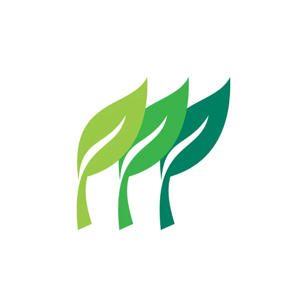 Logo Vettoriale Ecologia Verde — Vettoriale Stock