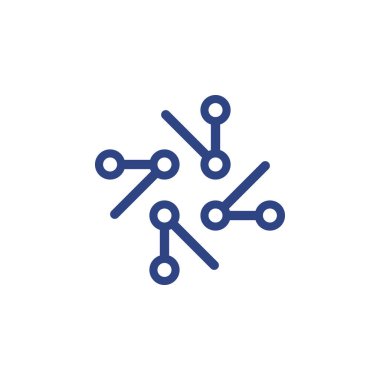 Teknoloji bağlantısı vektör logosu