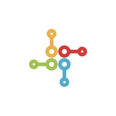 Teknoloji bağlantısı vektör logosu