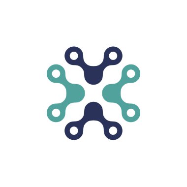 Teknoloji bağlantısı vektör logosu